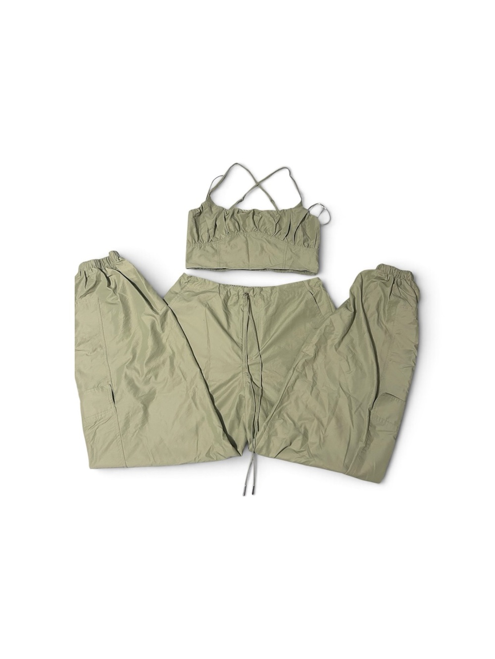 Fashion nova Olive Drawstring Track Pants